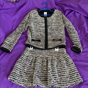 Girls skirt and jacket suit set size 7/8